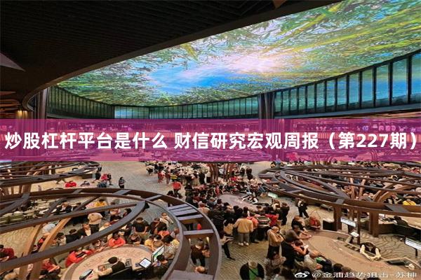 炒股杠杆平台是什么 财信研究宏观周报（第227期）