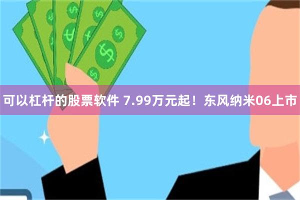 可以杠杆的股票软件 7.99万元起！东风纳米06上市