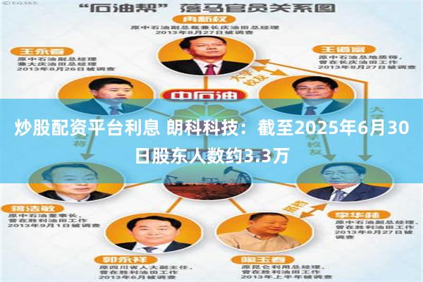 炒股配资平台利息 朗科科技：截至2025年6月30日股东人数约3.3万