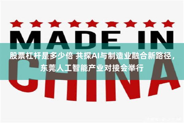 股票杠杆是多少倍 共探AI与制造业融合新路径，东莞人工智能产业对接会举行