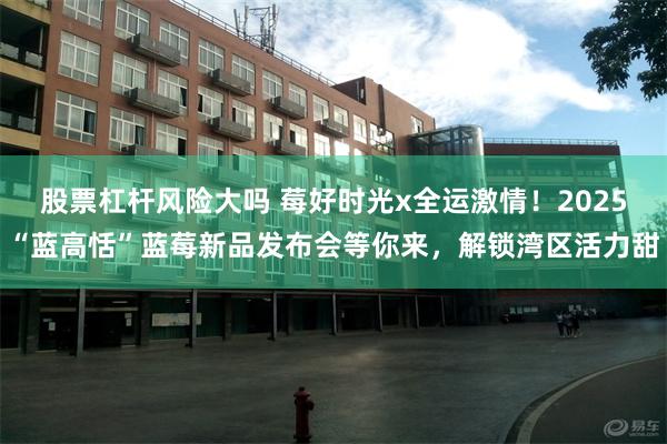股票杠杆风险大吗 莓好时光x全运激情！2025“蓝高恬”蓝莓新品发布会等你来，解锁湾区活力甜