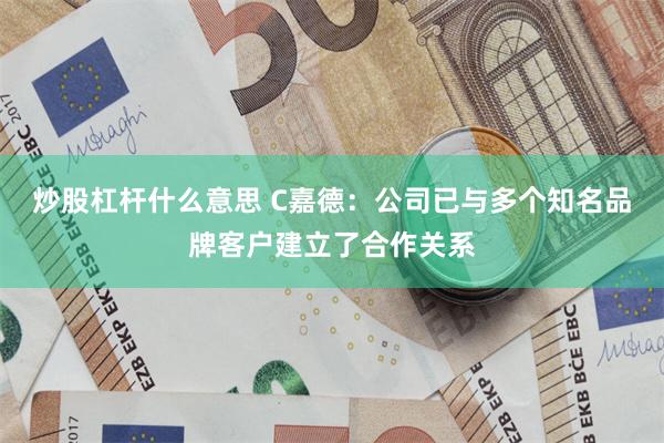 炒股杠杆什么意思 C嘉德：公司已与多个知名品牌客户建立了合作关系