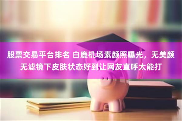 股票交易平台排名 白鹿机场素颜照曝光，无美颜无滤镜下皮肤状态好到让网友直呼太能打